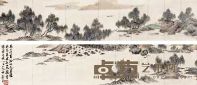 郑午昌 山水 册页 108×11cm